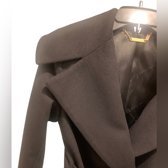 Trina Turk Wool Cashmere blend Princess coat in black size 0 - Picture 6 of 10
